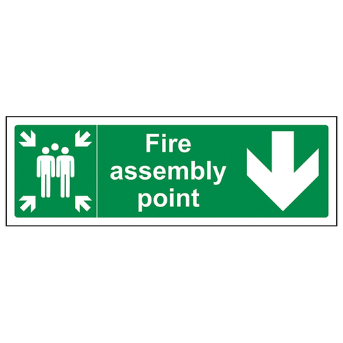 Fire Assembly Point Safety Sign EN ISO 7010 For Staff