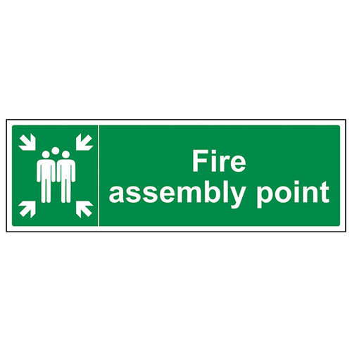 Fire Assembly Point Safety Sign Compliant For Workplace