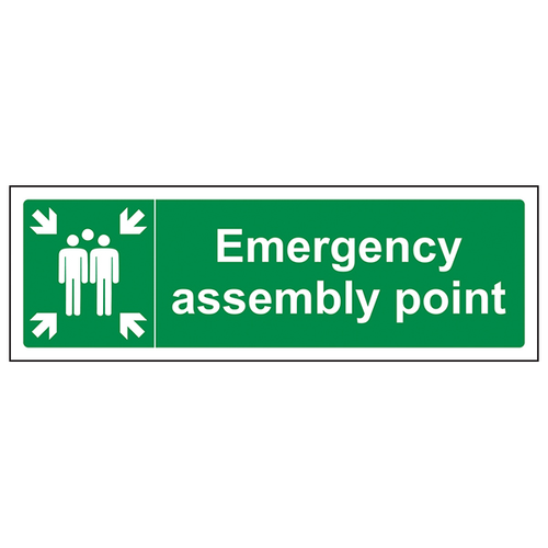 Emergency Assembly Point Safety Sign Essential Workplace