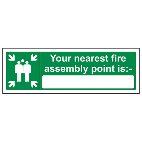 Fire Assembly Point Safety Sign EN ISO Workplace Compliant