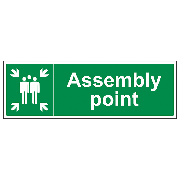 Assembly Point Safety Sign Essential EN ISO 7010 For Staff