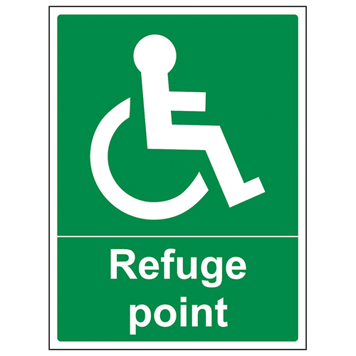 Refuge Point Safety Sign Clear Escape For Facilities