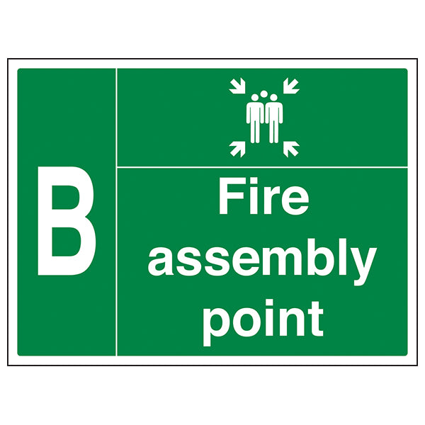 Fire Assembly Point Safety Sign ISO 7010 Compliant Staff