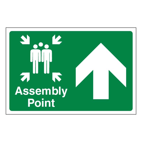 Assembly Point Safety Sign Large Landscape High Visibility