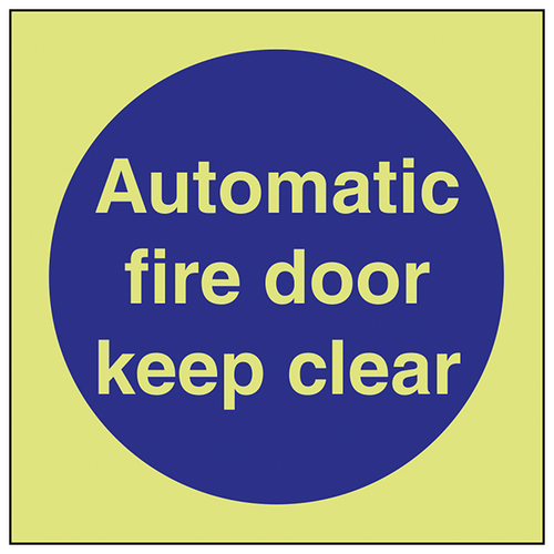 GITD Fire Door Keep Clear Safety Sign Compliant Commercial
