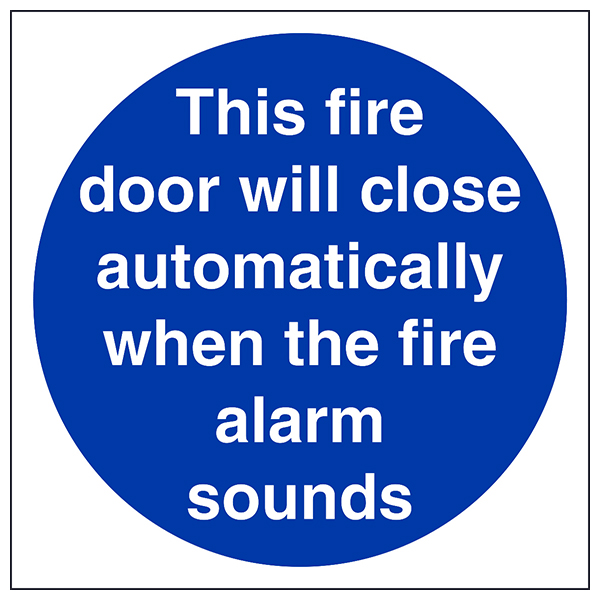 Fire Door Safety Sign Compliant Auto Close For Businesses