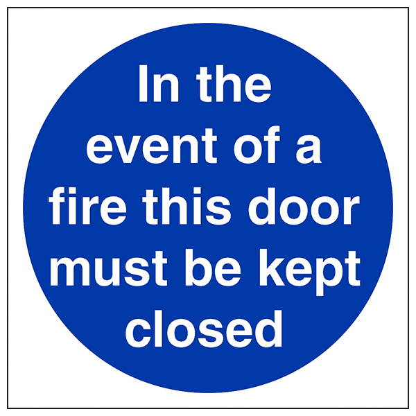 Fire Door Safety Sign Keep Closed Compliance For Workplaces