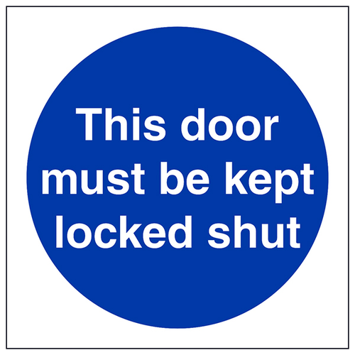 Fire Door Safety Sign Clear Instruction For Businesses