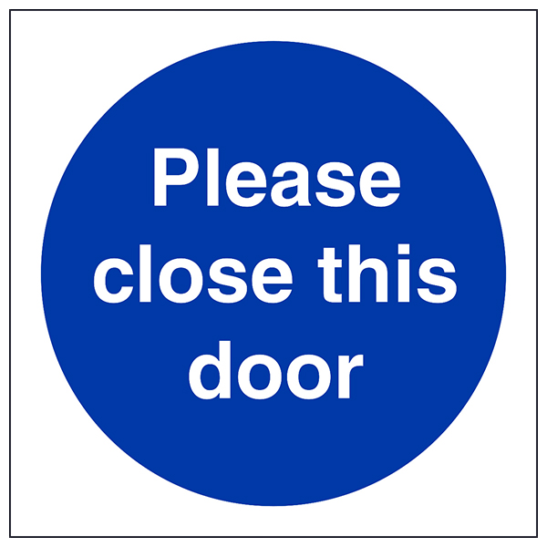 Fire Door Safety Sign Please Close This Door For Businesses
