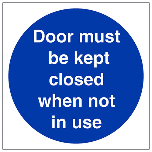 Fire Door Safety Sign Compliant For Commercial Buildings