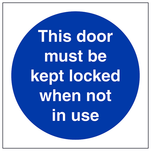 Fire Door Safety Sign Keep Locked Compliant For Business