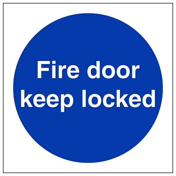 Fire Door Keep Locked Safety Sign Compliant For Businesses