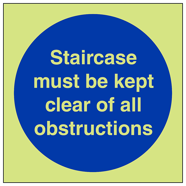 GITD Staircase Safety Sign Compliant For Workplace Use