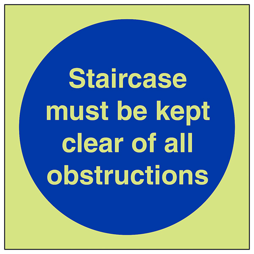 GITD Staircase Safety Sign Compliant For Workplace Use