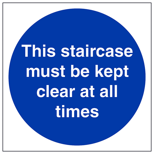 Staircase Safety Sign Compliant Fire Escape For Business