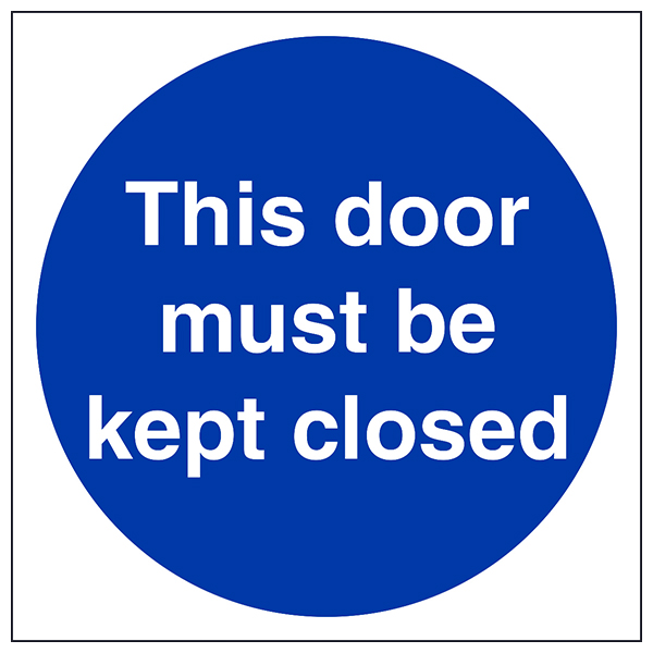 Fire Door Safety Sign Compliant For Business Essential