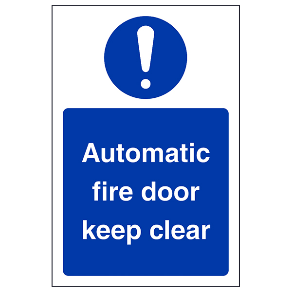 Fire Door Safety Sign Self Adhesive Compliant For Business