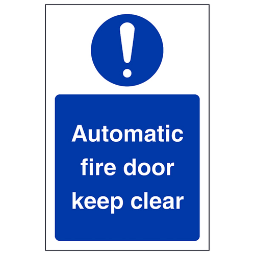 Fire Door Safety Sign Self Adhesive Compliant For Business