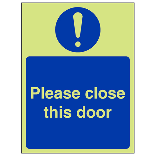 GITD Fire Door Please Close This Door Safety Sign For Staff