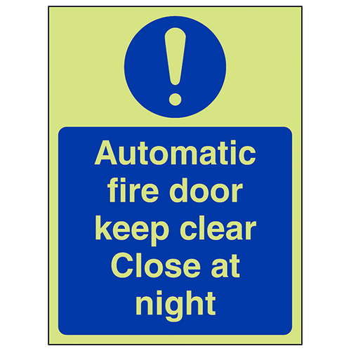 Gitd Fire Door Safety Sign Keep Clear For Business Premises