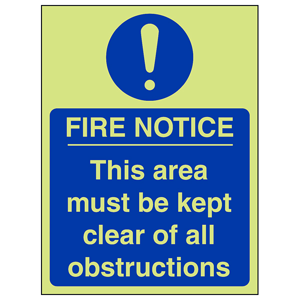 GITD Fire Notice Safety Sign For Businesses Keep Clear