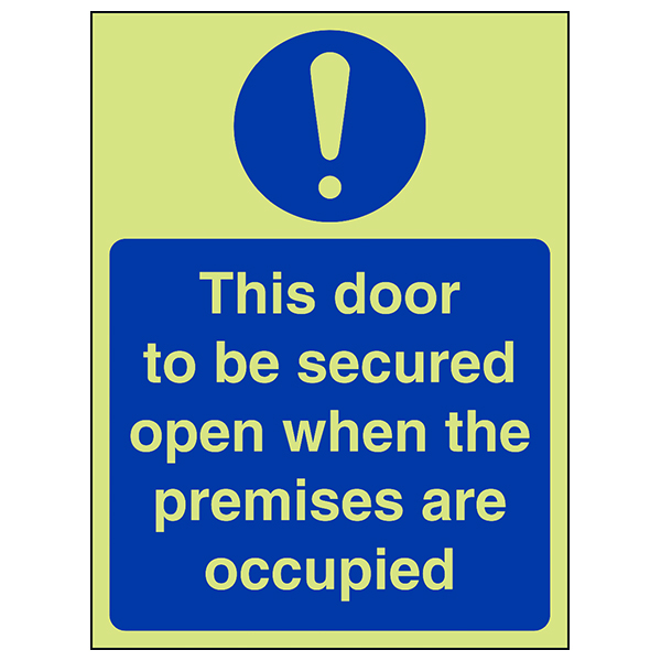 GITD Fire Door Safety Sign For Business Fire Compliance