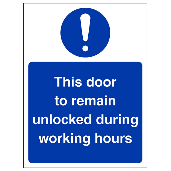 Fire Door Safety Sign Compliant For Workplaces Businesses