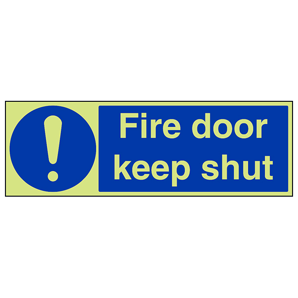 GITD Fire Door Keep Shut Safety Sign Compliant Businesses