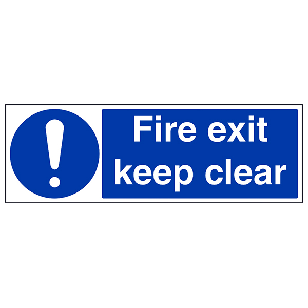 Fire Exit Keep Clear Safety Sign Essential For Businesses