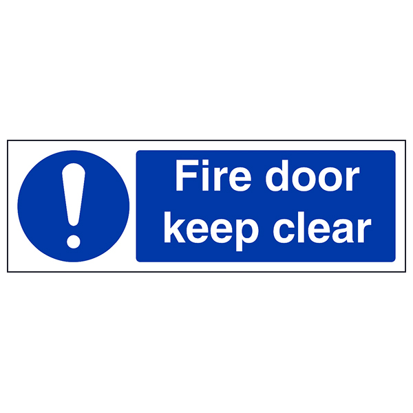 Fire Door Keep Clear Safety Sign Essential For Businesses