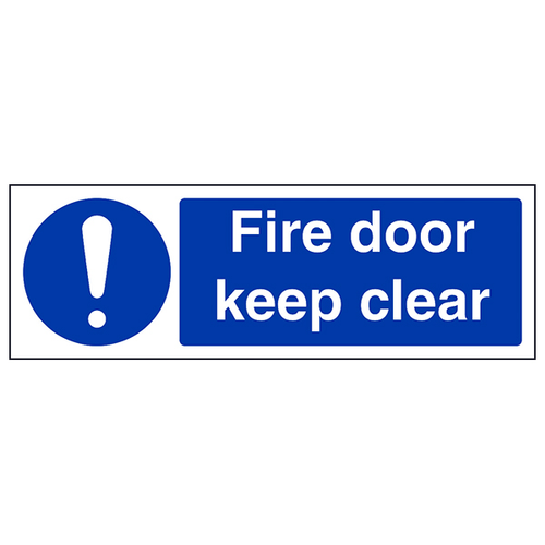 Fire Door Keep Clear Safety Sign Essential For Businesses