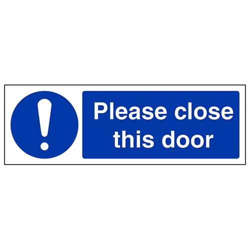 Please Close This Door Fire Door Safety Sign For Staff