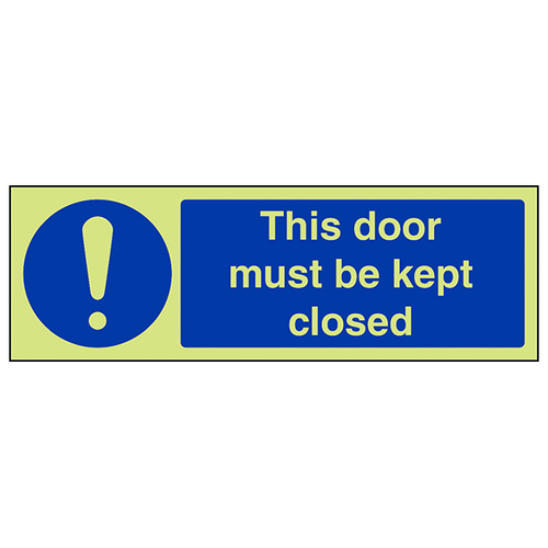 Glow In The Dark Fire Door Safety Sign Compliant For Office