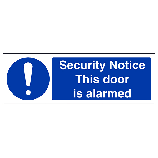 Fire Door Alarm Security Notice Safety Sign For Staff