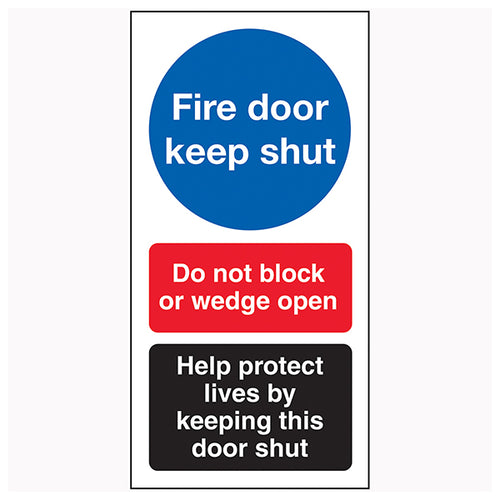 Fire Door Safety Sign Compliant Mandatory For Buildings