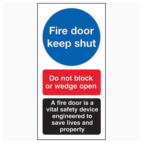 Fire Door Keep Shut Safety Sign For Facility Managers