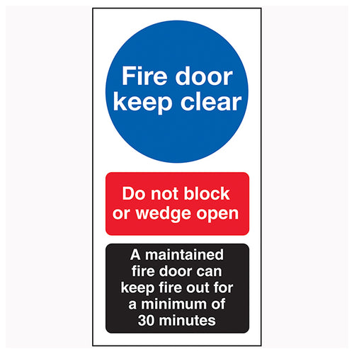 Fire Door Safety Sign Compliant Durable For Managers