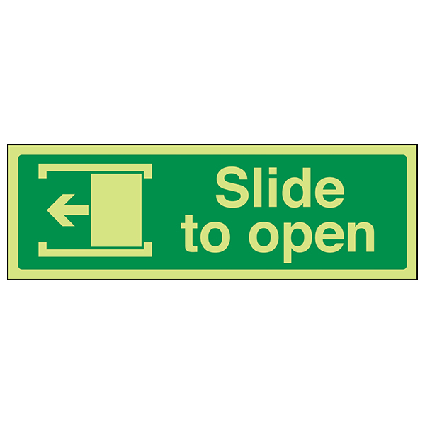 GITD Glow In The Dark Exit Safety Sign Landscape Workplace