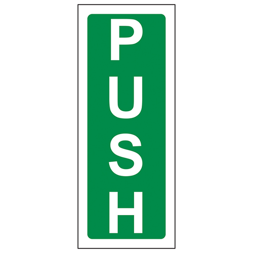 Push Safety Sign Compliant Emergency Door Guide For Facilities