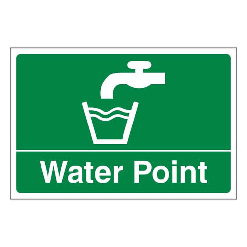 Water Point Safety Sign Large Landscape For Worksites