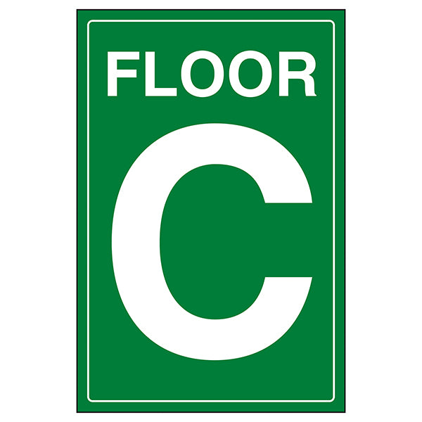 Floor C Safety Sign Clear Wayfinding For Visitors Staff