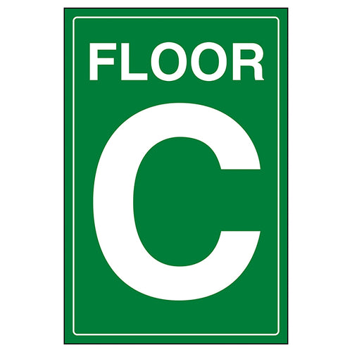 Floor C Safety Sign Clear Wayfinding For Visitors Staff