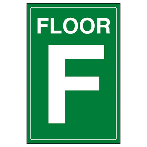 Floor F Safety Sign Durable Wayfinding For Visitors
