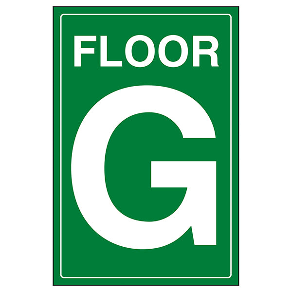 Floor G Safety Sign Clear Durable Navigation For Staff