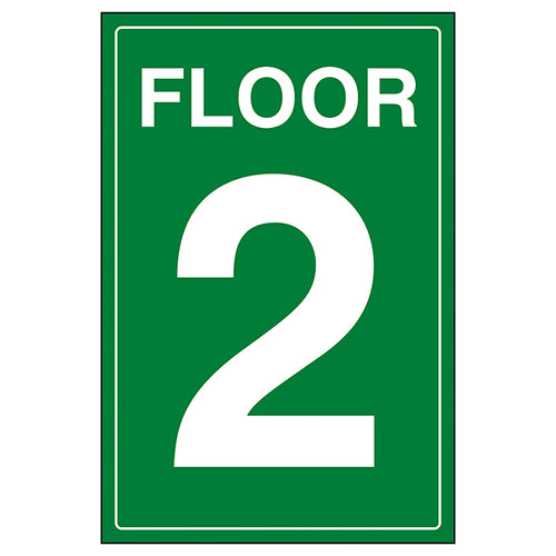Floor 2 Safety Sign Durable Visible Navigation For Staff