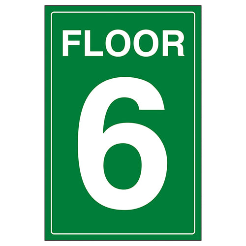 Floor 6 Safety Sign Clear Navigation For Offices Essential