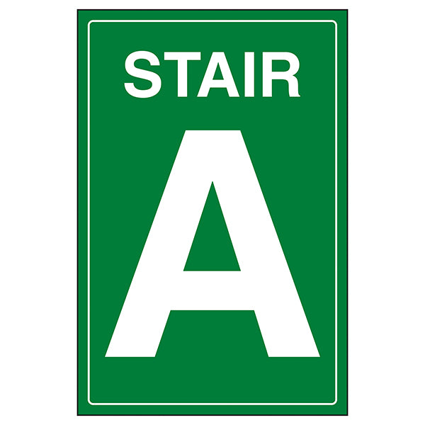 Stairway Safety Sign Clear Durable For Workplace Staff