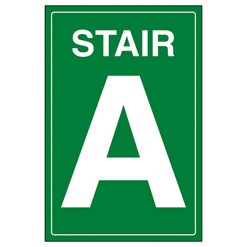 Stairway Safety Sign Clear Durable For Workplace Staff