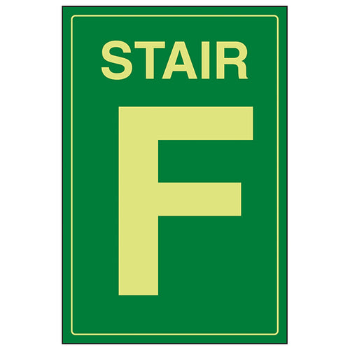 GITD Glow In Dark Stair Safety Sign Durable For Workplaces