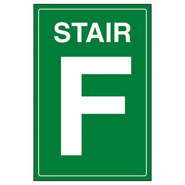 Stairway Safety Sign Essential Green For Workplaces